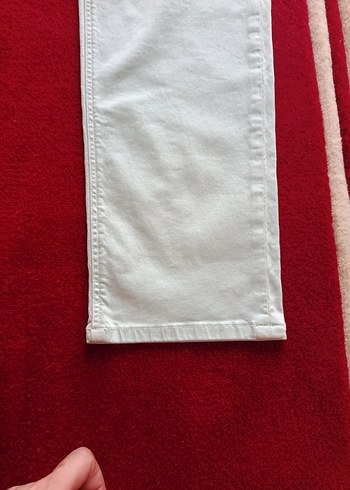 yeşil  Midi Pamuklu Kadın Pantolon - Görsel 7