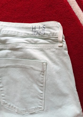 yeşil  Midi Pamuklu Kadın Pantolon - Görsel 5