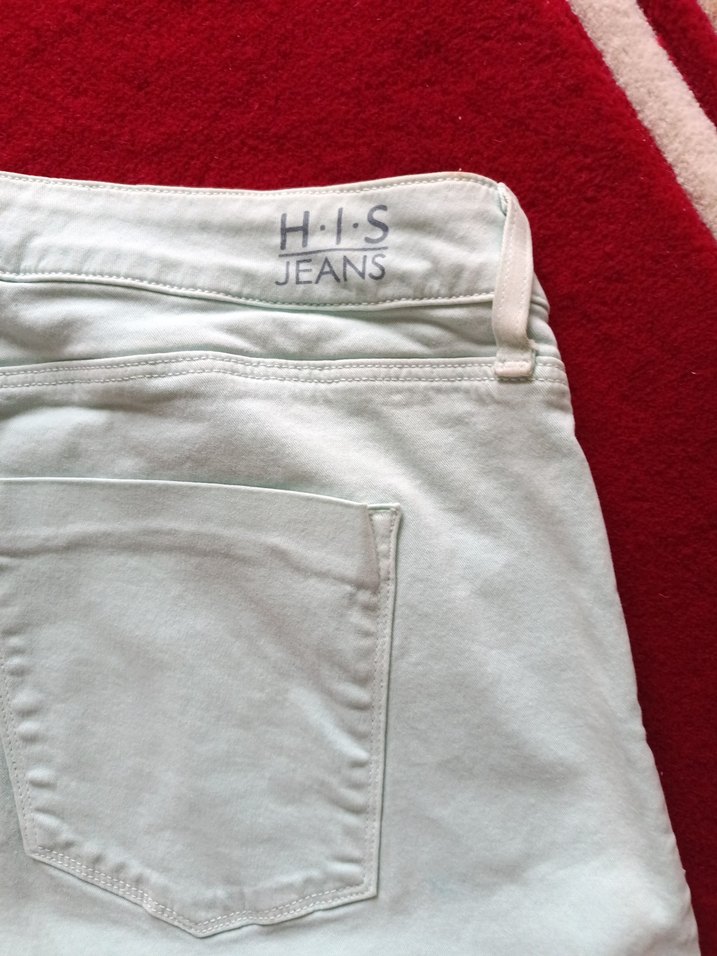 yeşil  Midi Pamuklu Kadın Pantolon - Görsel 5