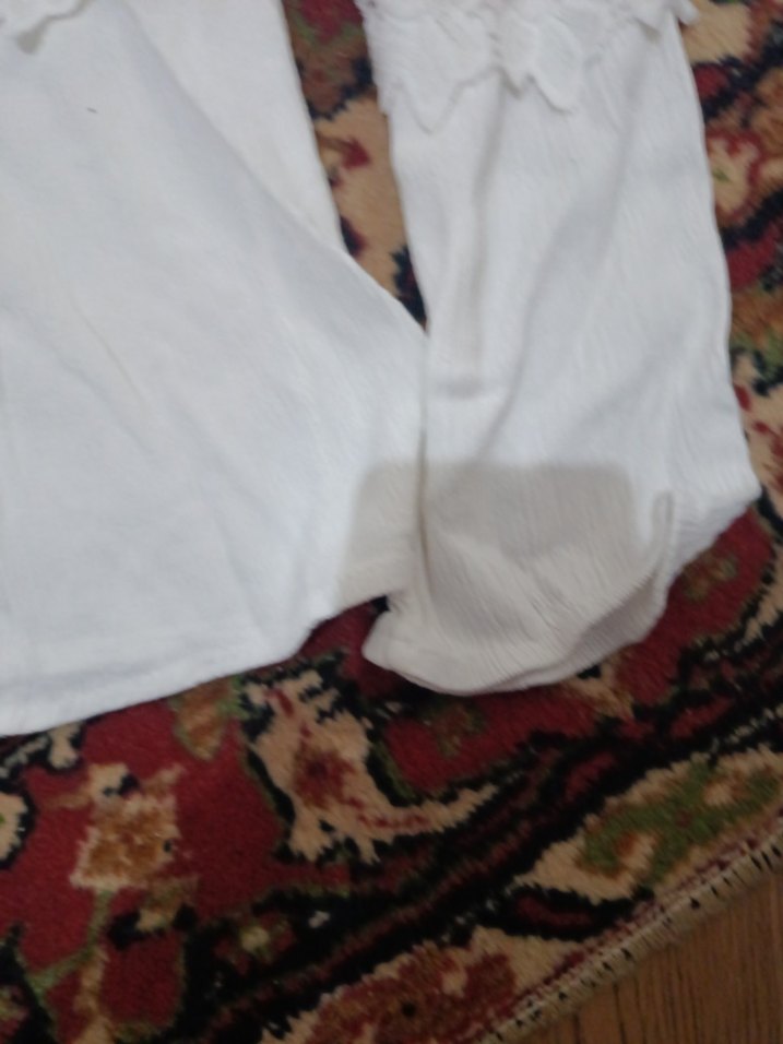 Dantel Detaylı Beyaz Bohem Kadın Bluz - Görsel 4