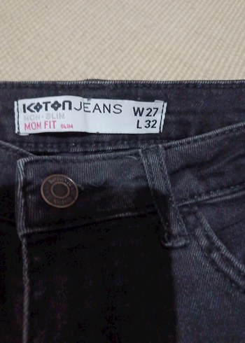 Siyah Kadın Denim Jean - Görsel 4