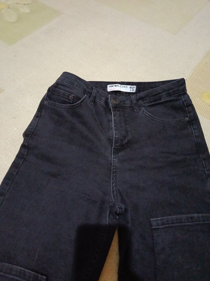 Siyah Kadın Denim Jean - Görsel 3