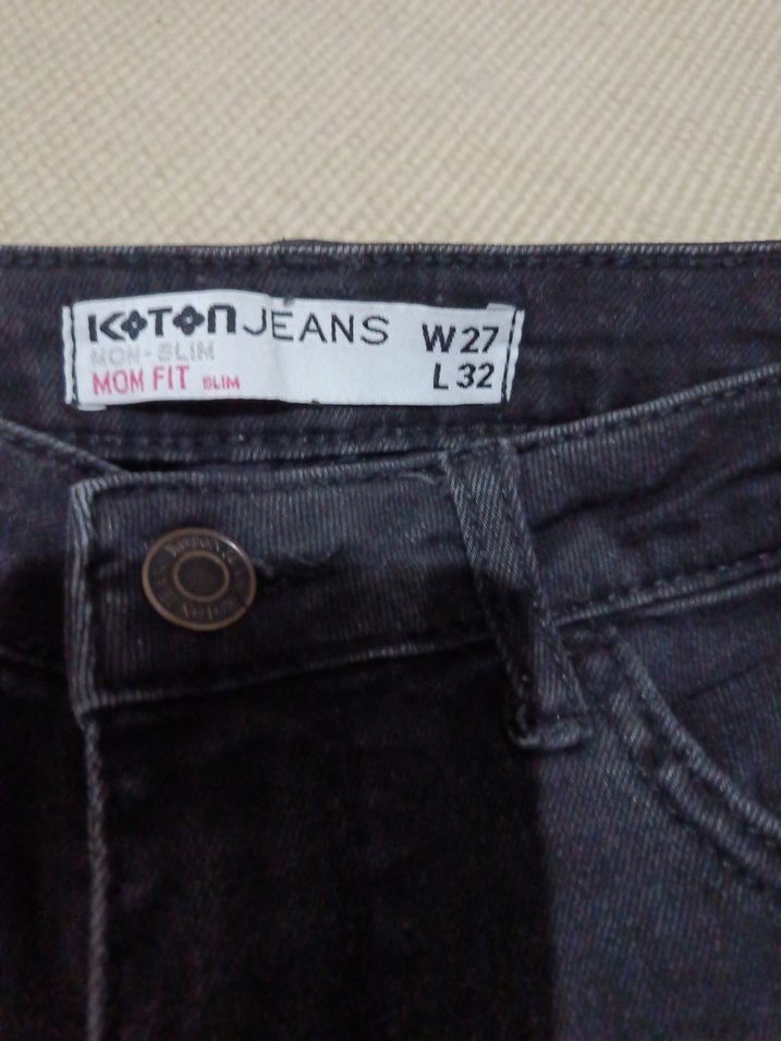Siyah Kadın Denim Jean - Görsel 4