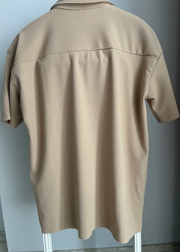 Bej Erkek Polo Tişört Yarım Fermuarlı - Görsel 5