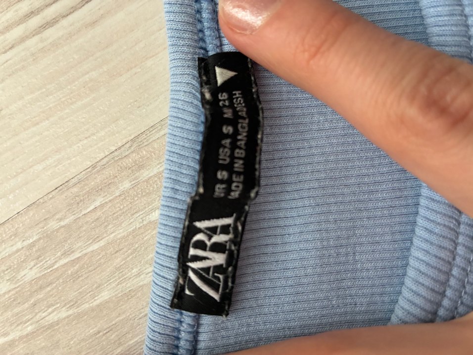 Kadın Gri Denim Kısa Kollu Tişört - Görsel 2