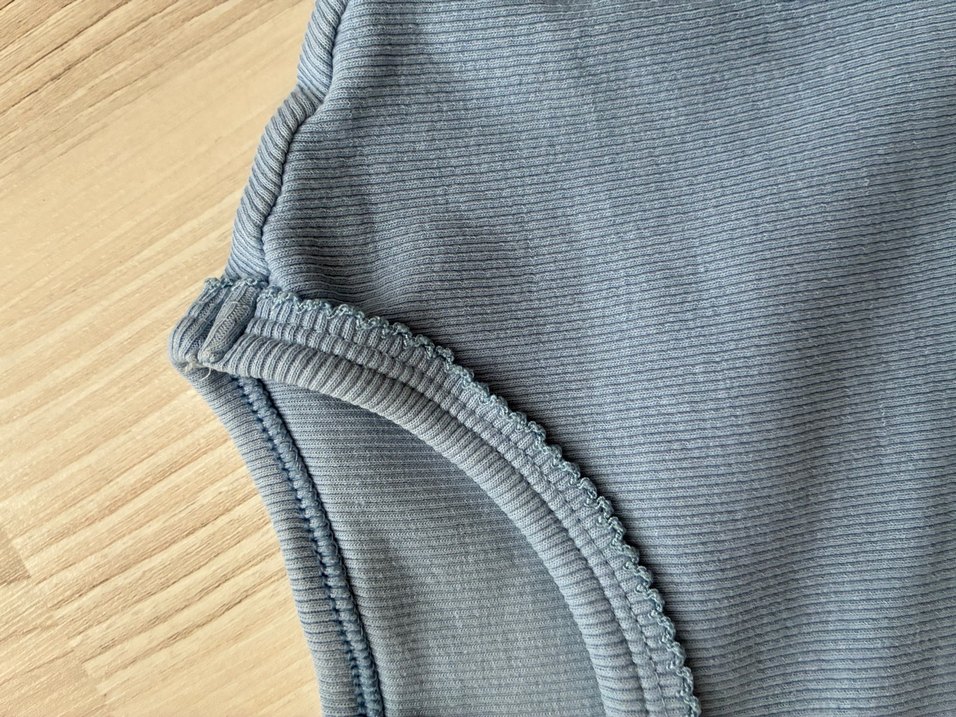 Kadın Gri Denim Kısa Kollu Tişört - Görsel 3