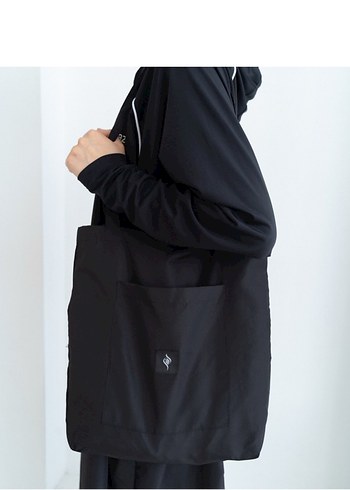 Shazia marka Siyah Uzun Kadın Spor haşema Rahat Elbise burkini - Görsel 4