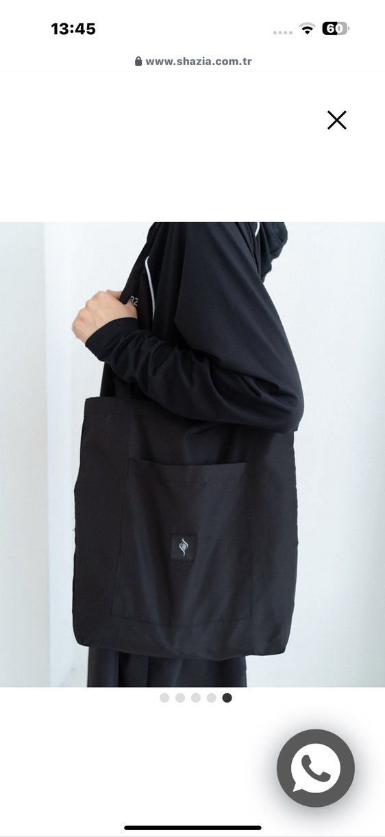 Shazia marka Siyah Uzun Kadın Spor haşema Rahat Elbise burkini - Görsel 4