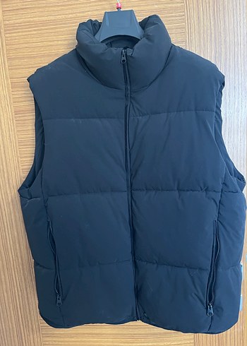 Zara siyah Fermuarlı erkek Şişme Yelek - Görsel 2