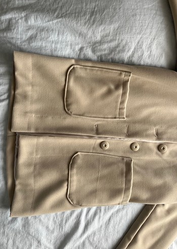 Bej Düğmeli Midi Kadın Kaban s beden 12-13 yaş kız çocuk - Görsel 2