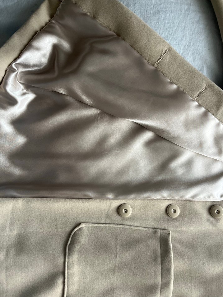 Bej Düğmeli Midi Kadın Kaban s beden 12-13 yaş kız çocuk - Görsel 3