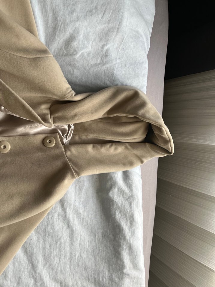 Bej Düğmeli Midi Kadın Kaban s beden 12-13 yaş kız çocuk - Görsel 4