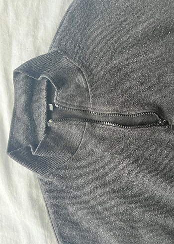 Siyah Yarım Fermuarlı Kadın  Milla Sweat - Görsel 2