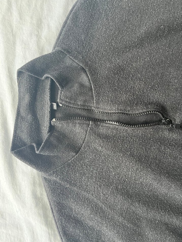 Siyah Yarım Fermuarlı Kadın  Milla Sweat - Görsel 2