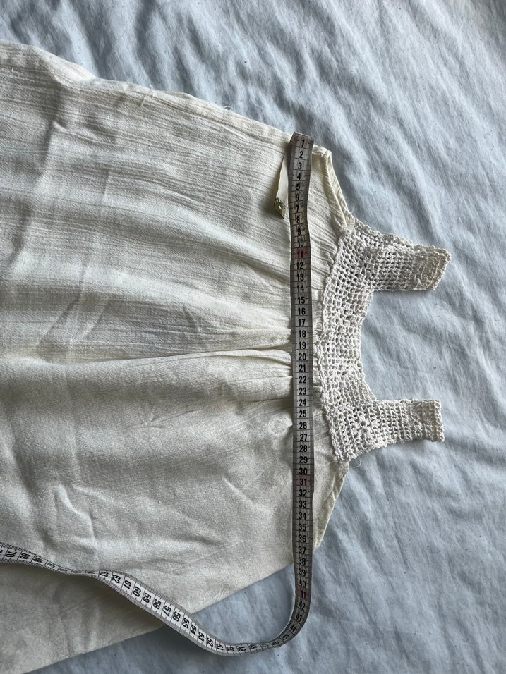 Nakışlı Bohem Kız Çocuk Elbisesi keten - Görsel 5