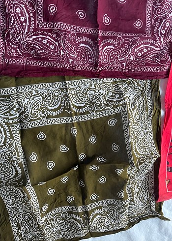 Kadın Çok Renkli Bohem Stil Tekstil Fular saç bandanası vintage - Görsel 3