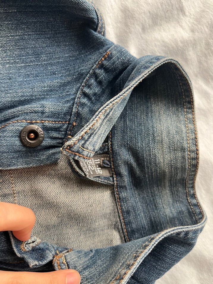 11-12 yaş Zara kot ceket - Görsel 2