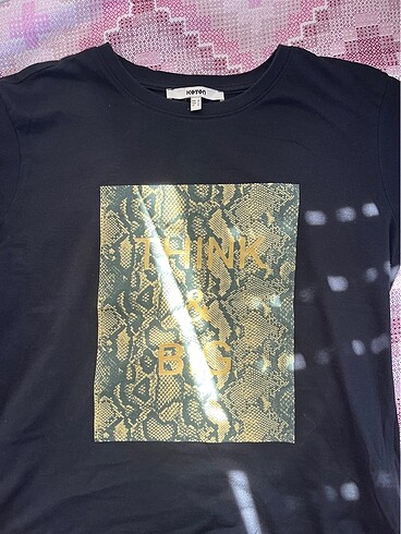Koton Koton leopar yılan desenli t shirt