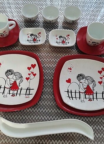 Çift kişilik kahvaltı takımı