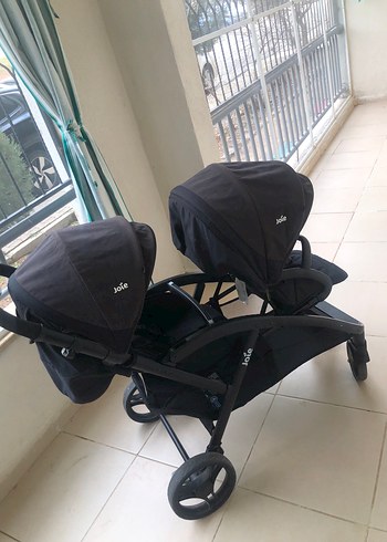 Joie Siyah Çiftli Bebek Arabası - Görsel 2