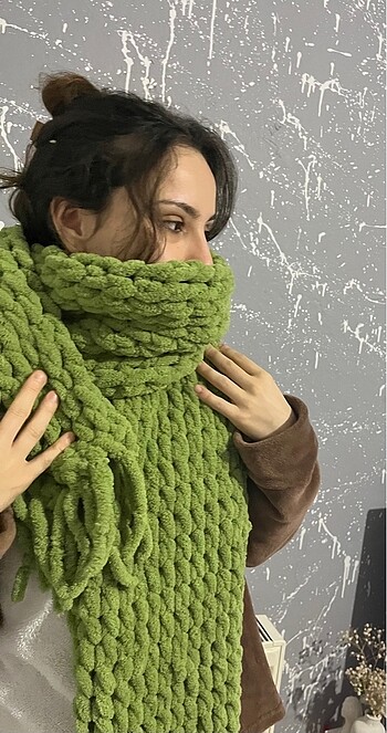 Zara Puffy Atkı alize ip