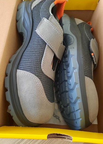 Gri Erkek Spor Ayakkabı Velcro Bantlı - Görsel 4