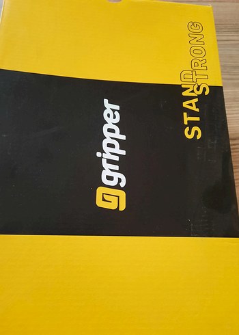 Gri Erkek Spor Ayakkabı Velcro Bantlı - Görsel 3