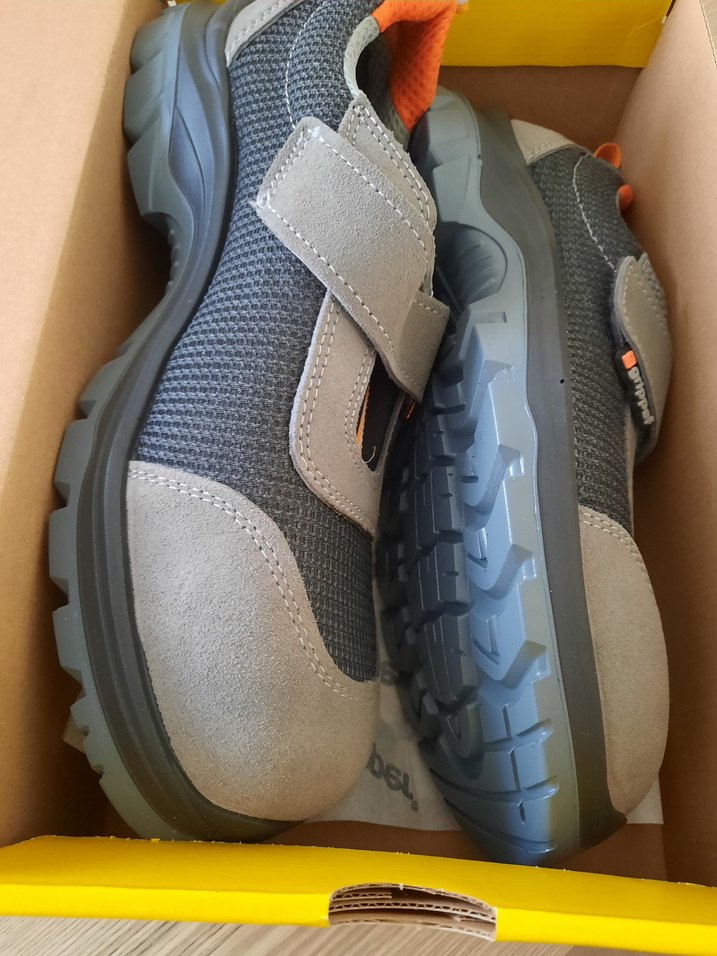 Gri Erkek Spor Ayakkabı Velcro Bantlı - Görsel 4