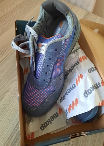 Meko Pro-Safety Mavi Gri Spor Ayakkabı - Görsel 3