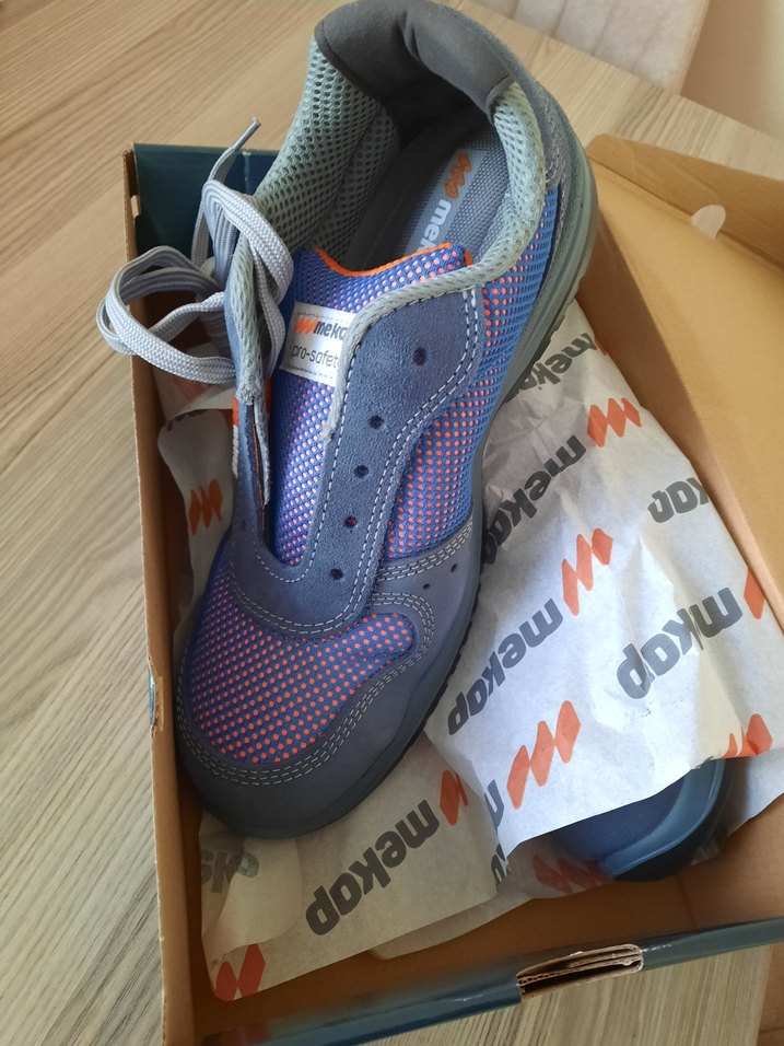 Meko Pro-Safety Mavi Gri Spor Ayakkabı - Görsel 3