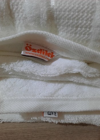 Beyaz Pamuklu Havlu Seti - Görsel 2