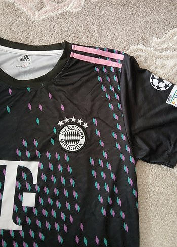 l/xl Beden Siyah Baskılı Kısa Kollu Erkek Forma
