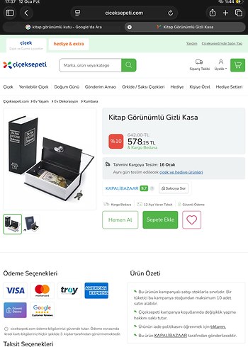 Kitap Görünümlü Gizli Kasa - Görsel 13