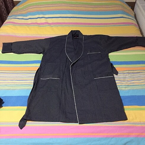 Pierre Cardin Pijama + Ropdöşambr Takım - Görsel 2