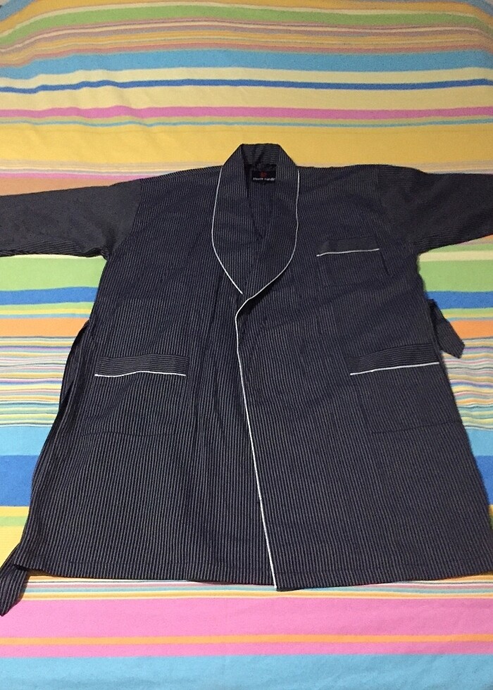 Pierre Cardin Pijama + Ropdöşambr Takım - Görsel 2