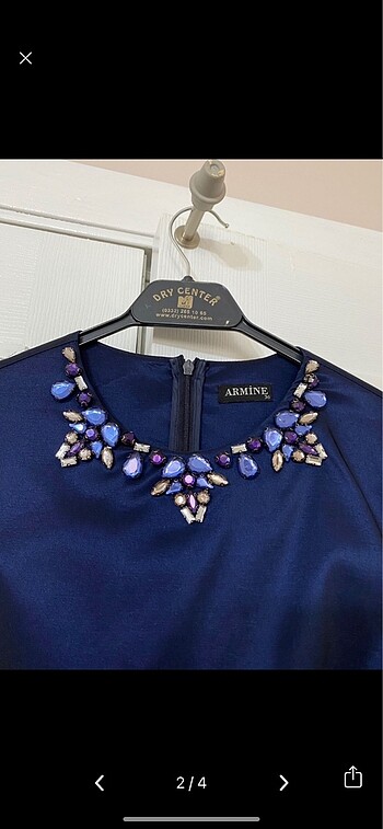 Armine Lacivert abiye