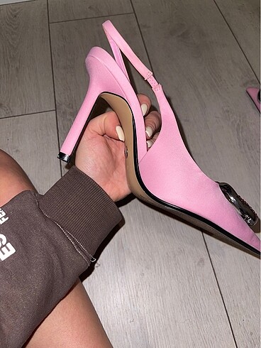 37 Beden pembe Renk Zara pembe stiletto