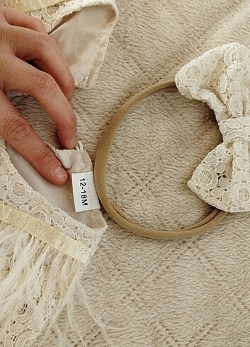 12-18 Ay Beden camel Renk ELBİSE