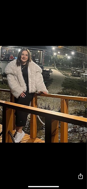 zara model muadil kürk peluş bej krem taş