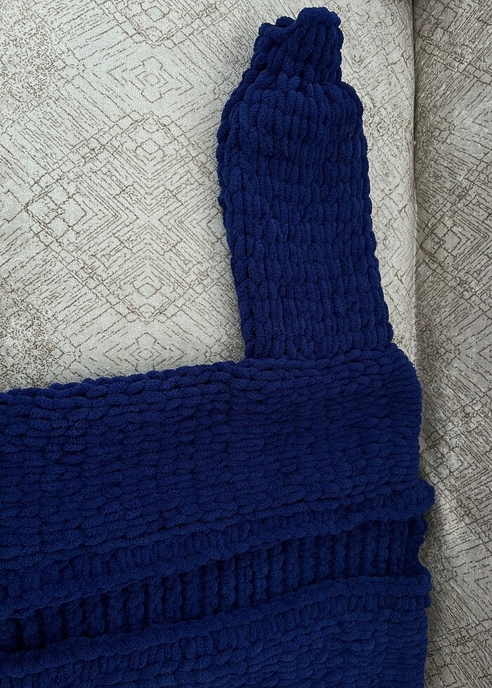 alize puffy hırka sakmavi gece mavisi lacivert - Görsel 2