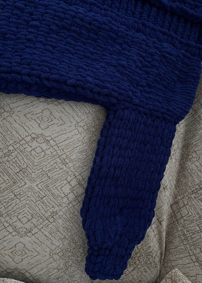 alize puffy hırka sakmavi gece mavisi lacivert - Görsel 3