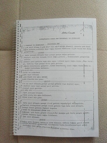 Gülten cüceoğlunun yan flüt pratik ders notları
