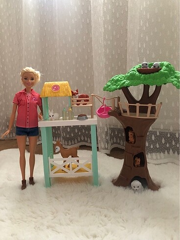 Barbie orman çiftlik seti