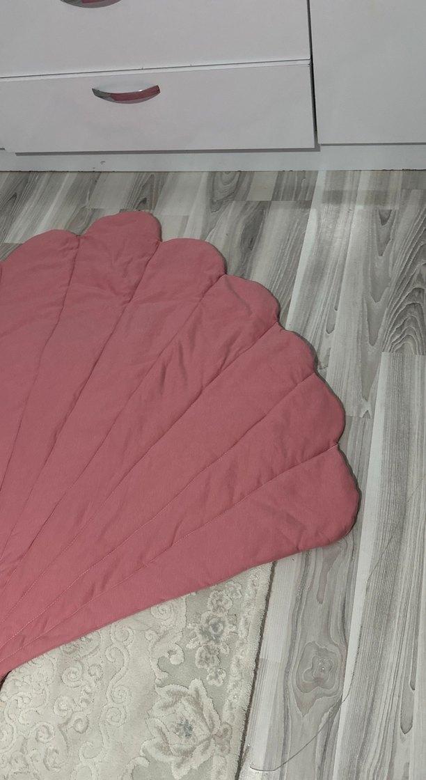 Pembe Deniz Kabuğu Şeklinde bebek oyun halısı - Görsel 3