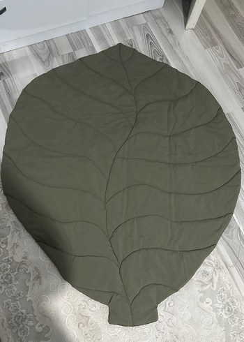 Yeşil Yaprak Desenli bebek oyun matı - Görsel 2