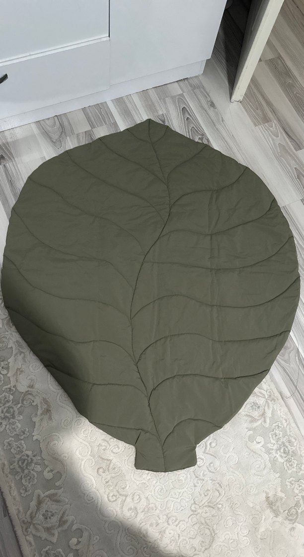 Yeşil Yaprak Desenli bebek oyun matı - Görsel 2