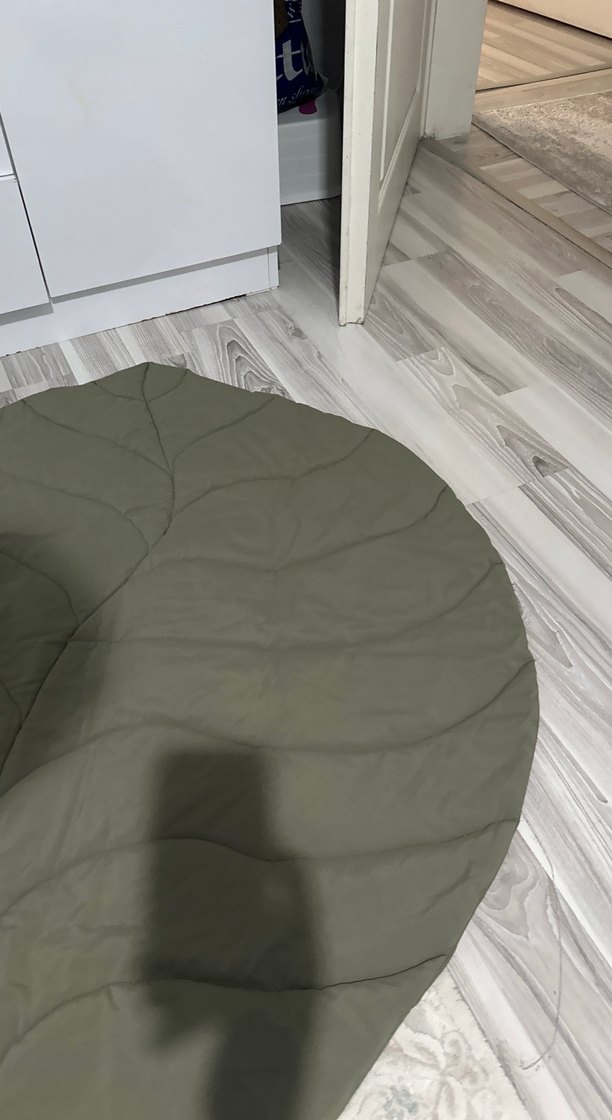 Yeşil Yaprak Desenli bebek oyun matı - Görsel 4