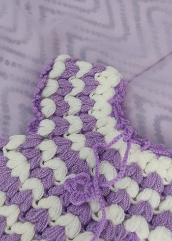 çeyizlik mor renkli yumuşak lif - Görsel 3