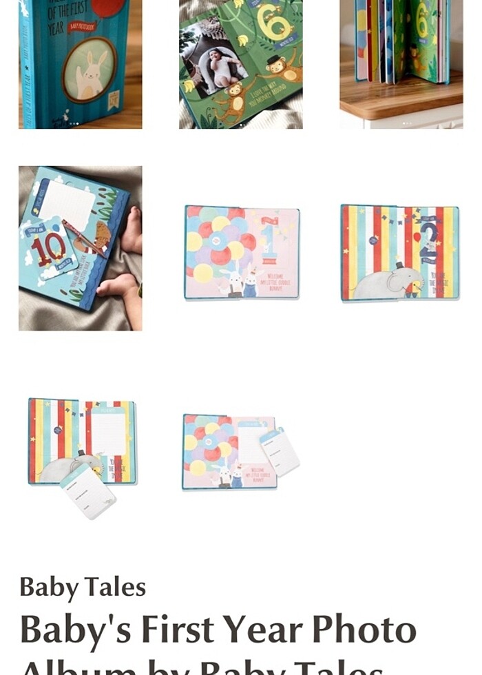 Bebek Fotoğraf Albümü/Bebek aylık anı kartı - Görsel 2