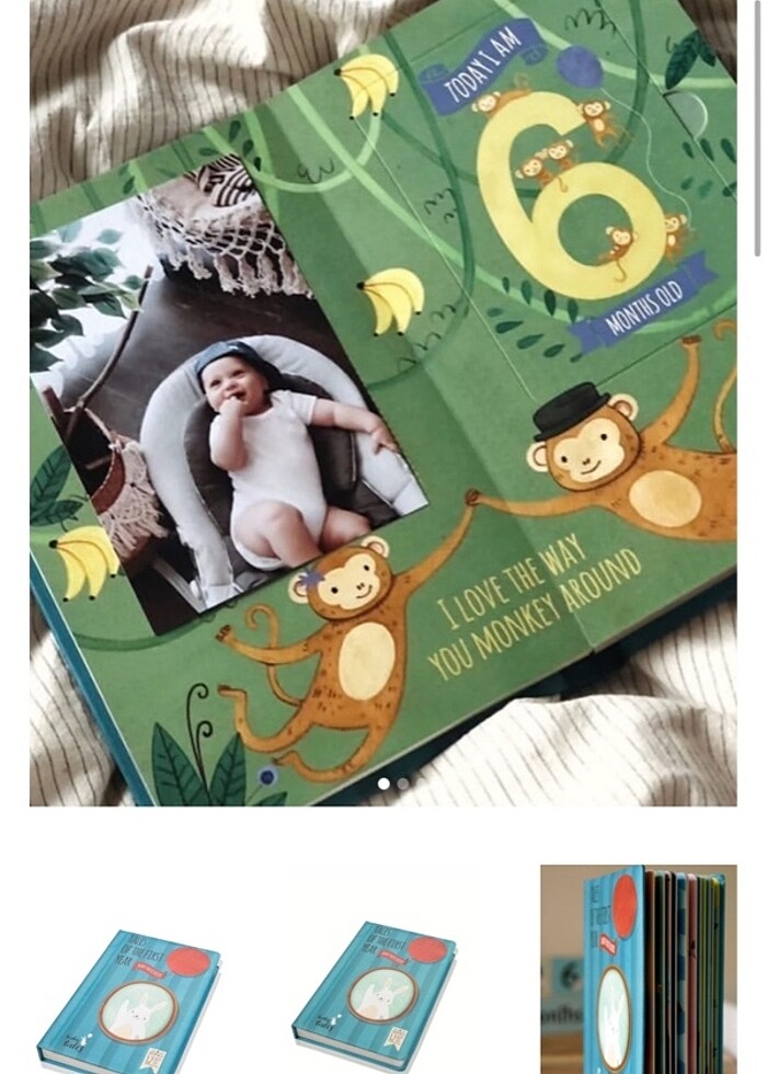 Bebek Fotoğraf Albümü/Bebek aylık anı kartı - Görsel 3